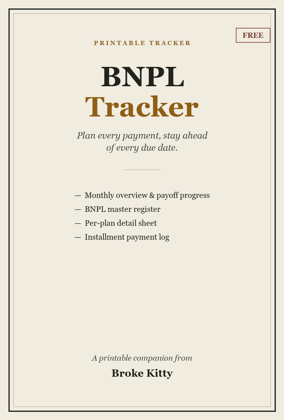 BNPL Tracker cover